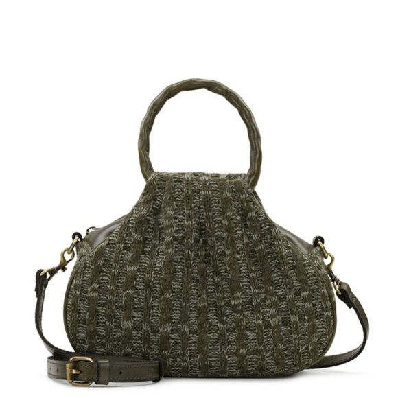 Patricia Nash NWT knitted tweed Milburn soft olive green handbag/crossbody bag - Picture 1 of 11
